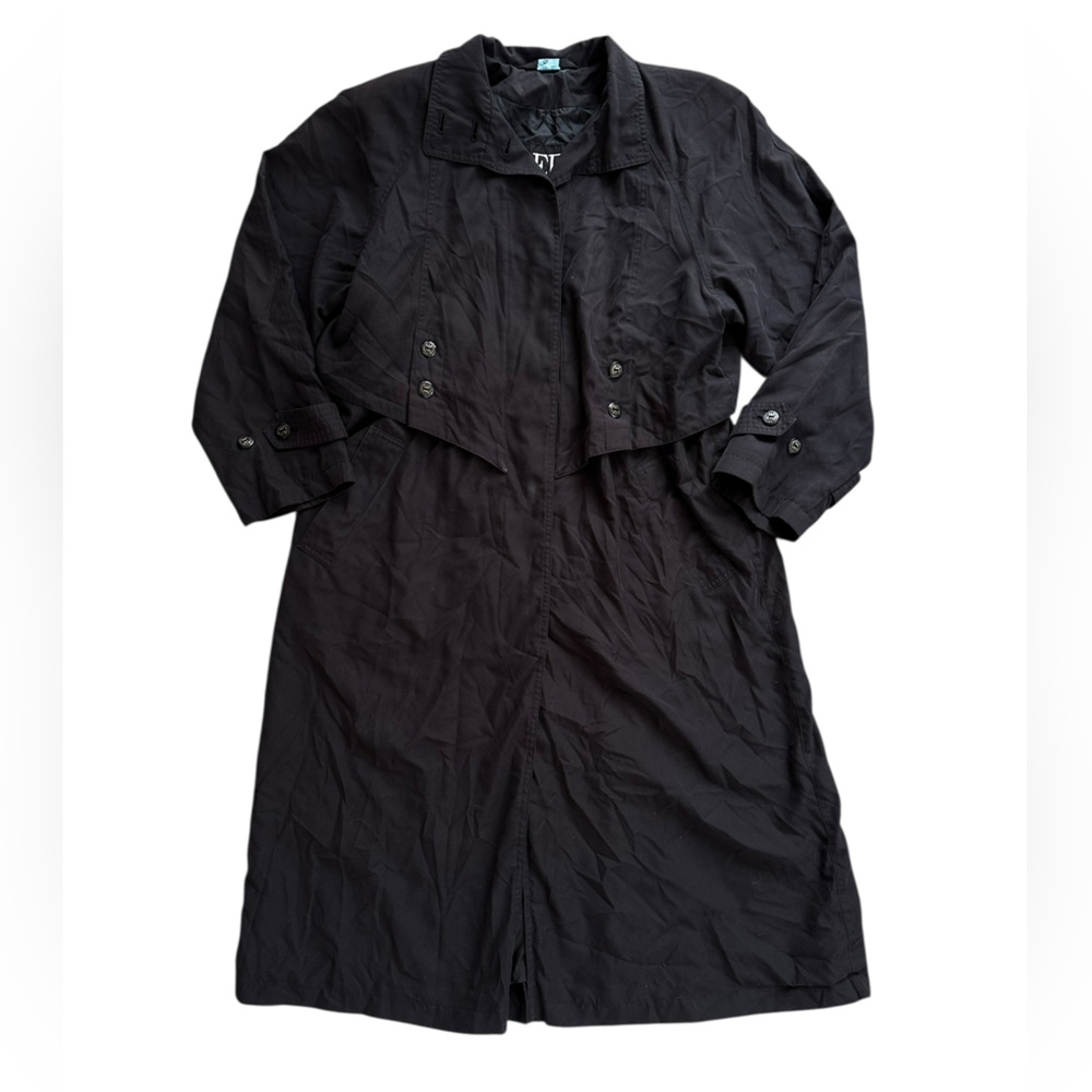 Vintage Fleet Street Black Trench Coat
